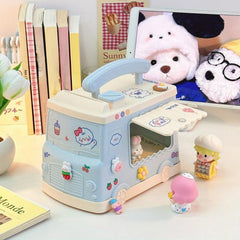Cartoon Car Lock Piggy Bank Christmas Gift