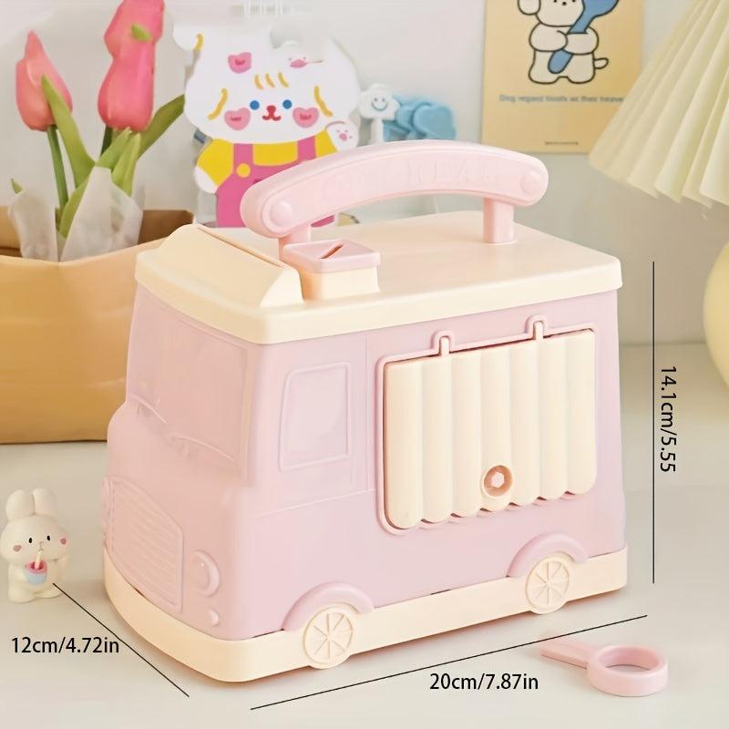 Cartoon Car Lock Piggy Bank Christmas Gift