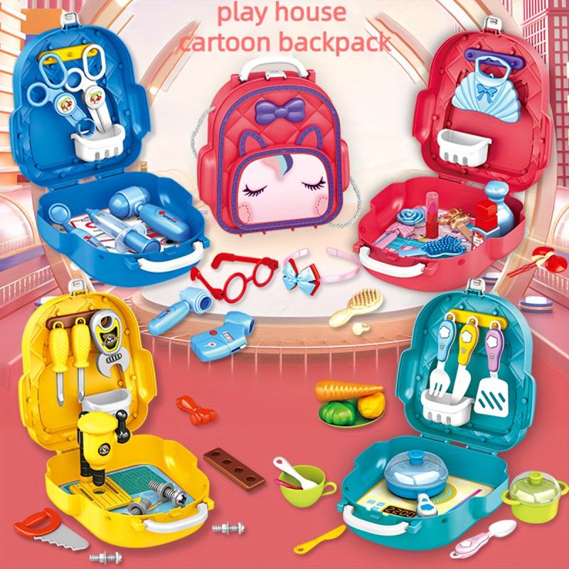 Kids' Play House Toy Shoulder Messenger Bag - 4 Types
