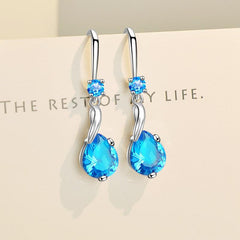 Red Gemstone Pendant Earrings Bride Wedding Jewelry