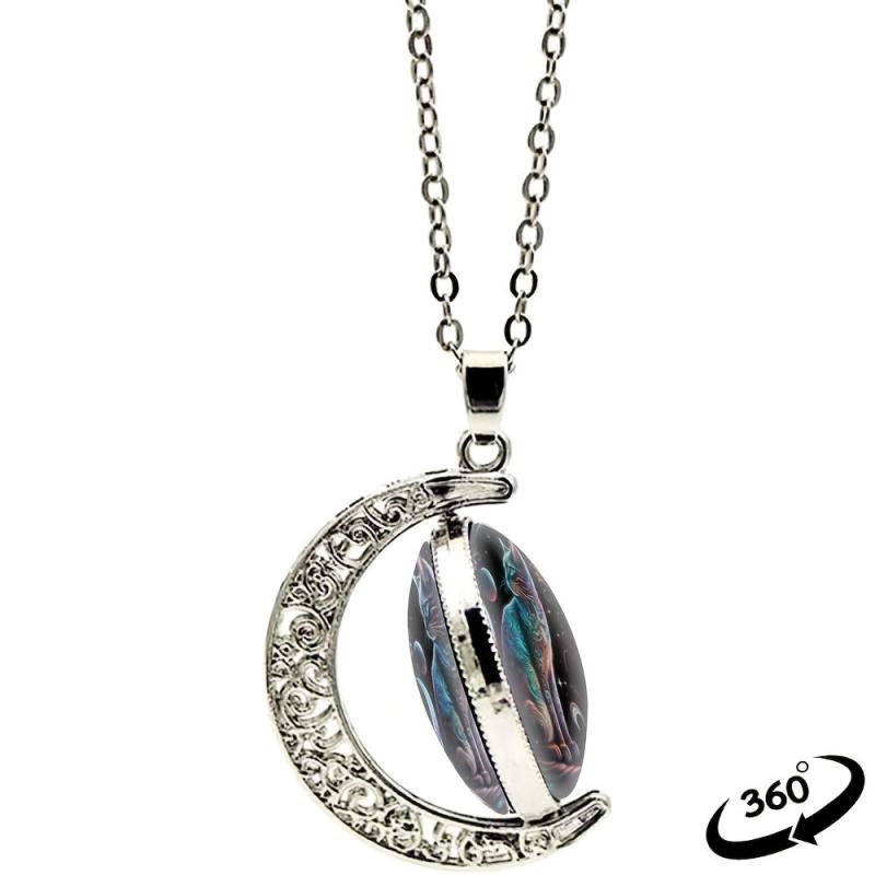 Crystal Pendant Necklace Men's Women's Jewelry