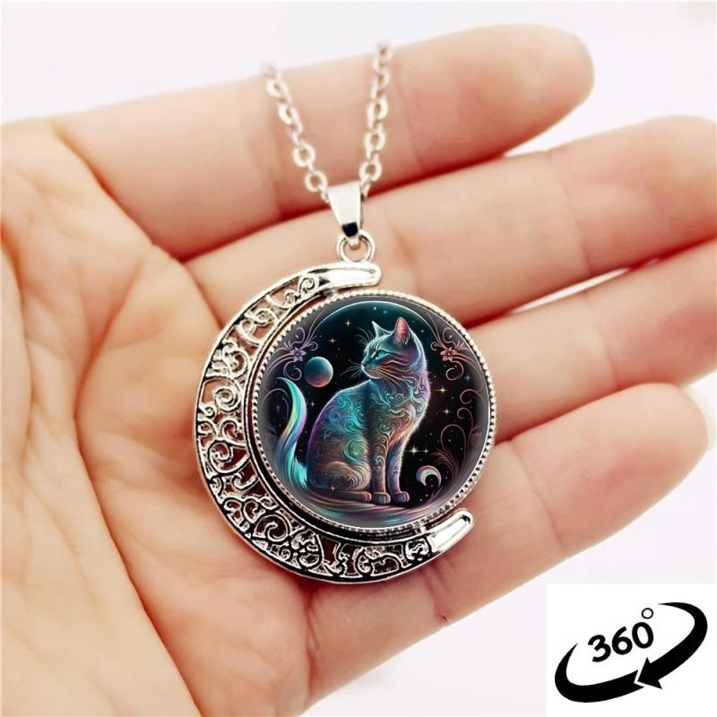 Crystal Pendant Necklace Men's Women's Jewelry