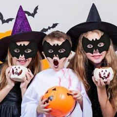 2 Bat Masks for Halloween Masquerade Party