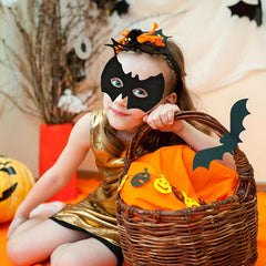 2 Bat Masks for Halloween Masquerade Party