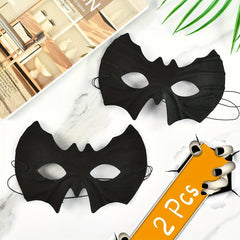 2 Bat Masks for Halloween Masquerade Party