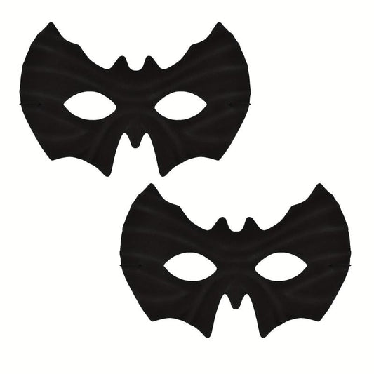 2 Bat Masks for Halloween Masquerade Party