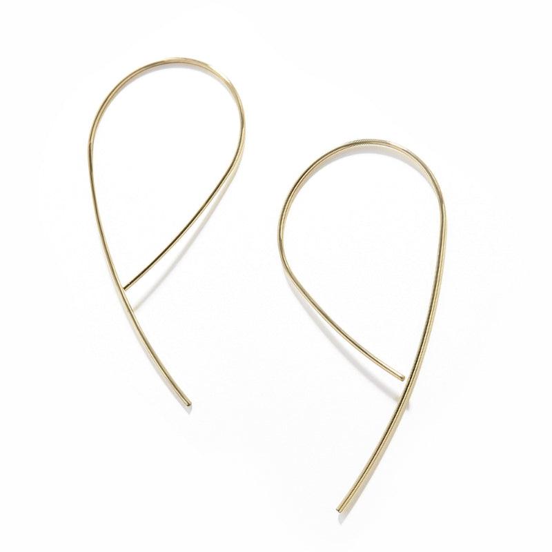Heart Shaped Earrings Hoop Stud Earrings Gift