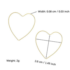 Heart Shaped Earrings Hoop Stud Earrings Gift