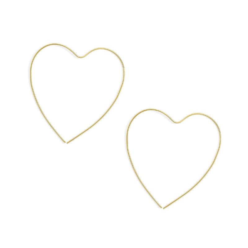 Heart Shaped Earrings Hoop Stud Earrings Gift