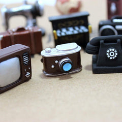 10pcs Retro Camera TV & Sewing Machine Ornaments - Nostalgic Home Decor