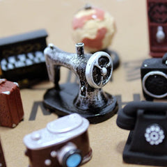 10pcs Retro Camera TV & Sewing Machine Ornaments - Nostalgic Home Decor