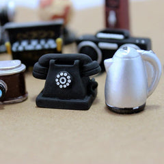 10pcs Retro Camera TV & Sewing Machine Ornaments - Nostalgic Home Decor