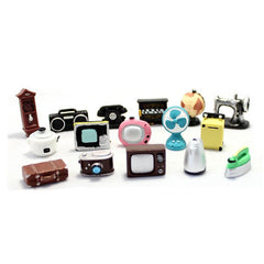 10pcs Retro Camera TV & Sewing Machine Ornaments - Nostalgic Home Decor