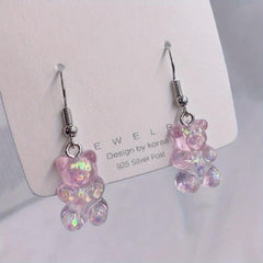 AB Bear Earrings - Stylish Accessory for Kids