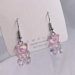 AB Bear Earrings - Stylish Accessory for Kids