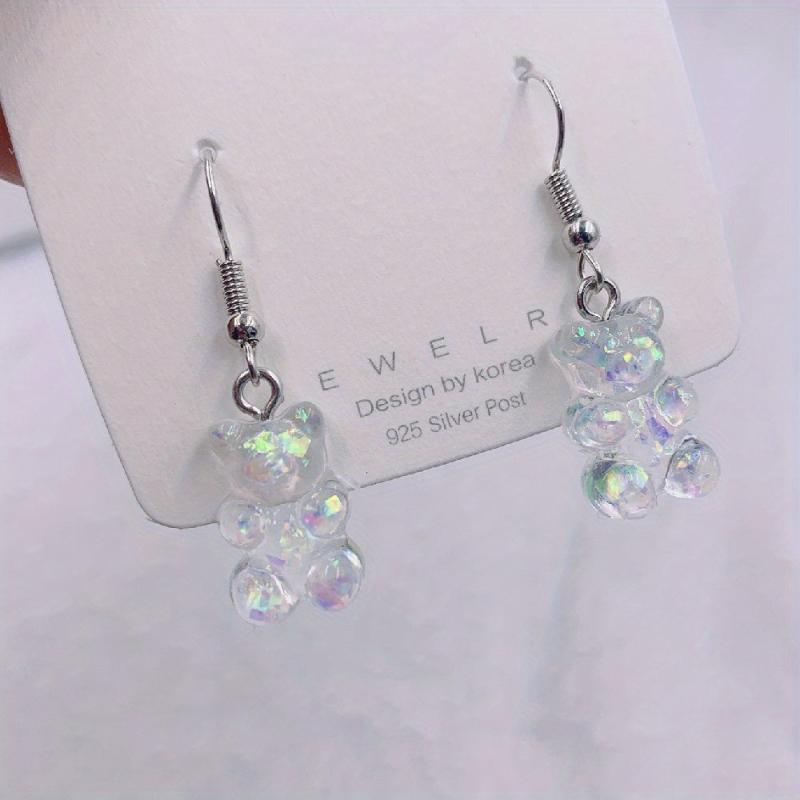 AB Bear Earrings - Stylish Accessory for Kids