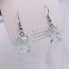 AB Bear Earrings - Stylish Accessory for Kids