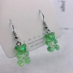 AB Bear Earrings - Stylish Accessory for Kids