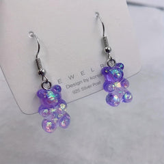AB Bear Earrings - Stylish Accessory for Kids