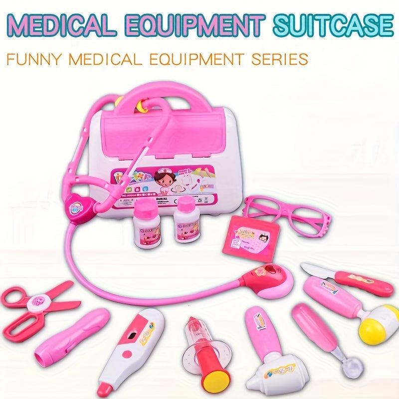Kids Medical Box Set with Sound and Light, Doctor Nurse Medical Tools