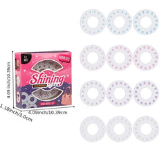 Magic Girl Play House Nail Hair Stickers DIY Toy Gift