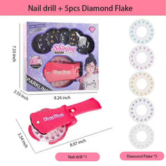 Magic Girl Play House Nail Hair Stickers DIY Toy Gift