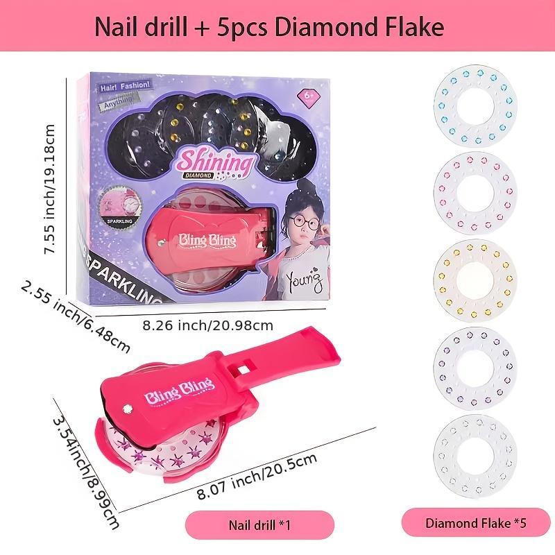 Magic Girl Play House Nail Hair Stickers DIY Toy Gift
