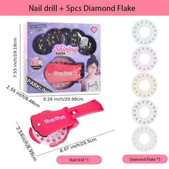 Magic Girl Play House Nail Hair Stickers DIY Toy Gift