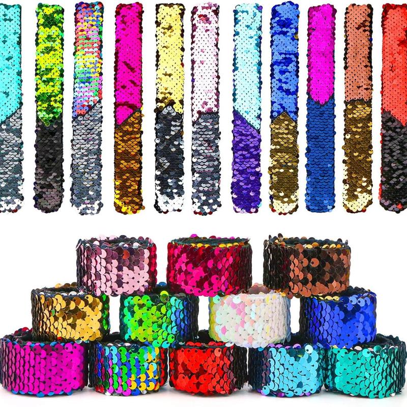 10PCS Halloween Snake Sequins Pat Bracelet Pat Ring Pat Bangle