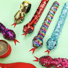 10PCS Halloween Snake Sequins Pat Bracelet Pat Ring Pat Bangle