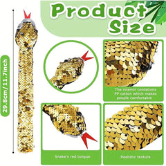 10PCS Halloween Snake Sequins Pat Bracelet Pat Ring Pat Bangle