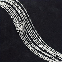 2MM 20in Water Wave Chain Necklace Men And Women