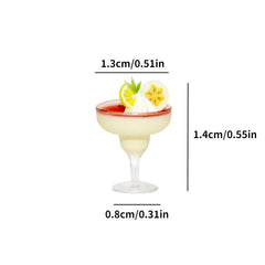 Dollhouse Mini Goblet Yogurt and Pastry Cup Decoration