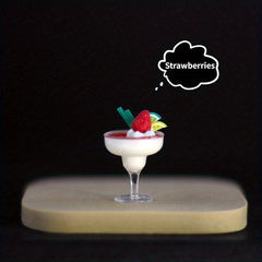 Dollhouse Mini Goblet Yogurt and Pastry Cup Decoration