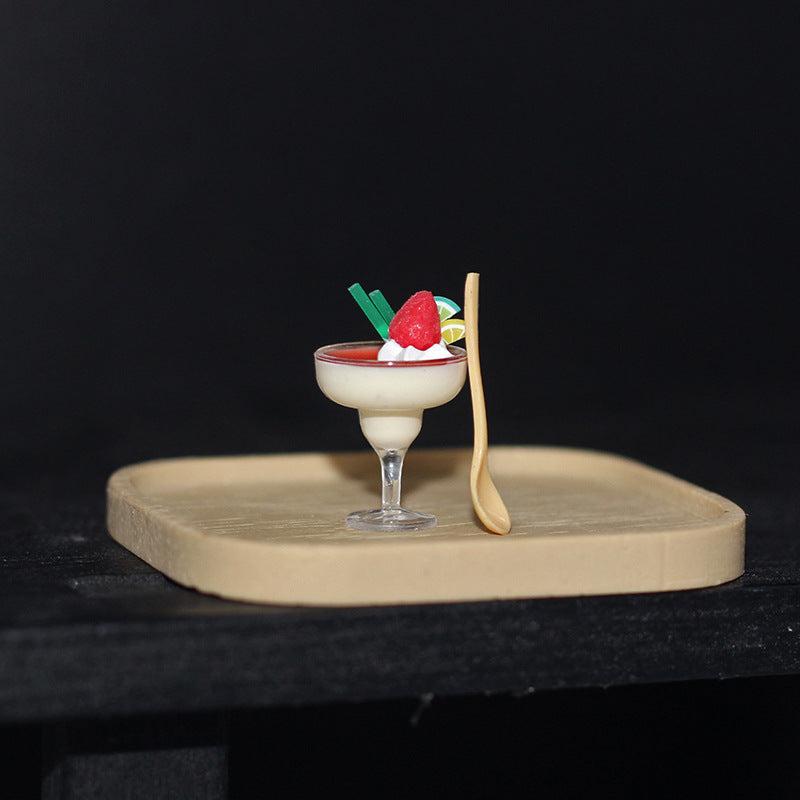 Dollhouse Mini Goblet Yogurt and Pastry Cup Decoration