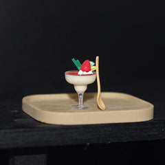 Dollhouse Mini Goblet Yogurt and Pastry Cup Decoration