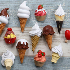 1pc 3D Decorative Ice Cream Fridge Magnets for Kitchen Decor