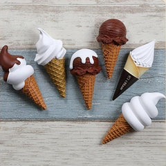 1pc 3D Decorative Ice Cream Fridge Magnets for Kitchen Decor