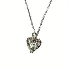 Heart Flower MOM Letter Necklace Pendant Charm Necklace