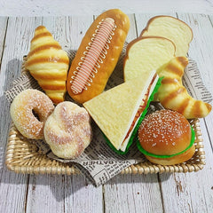 Children's Home Toys Hamburgers PU Simulated Food Children's Toys