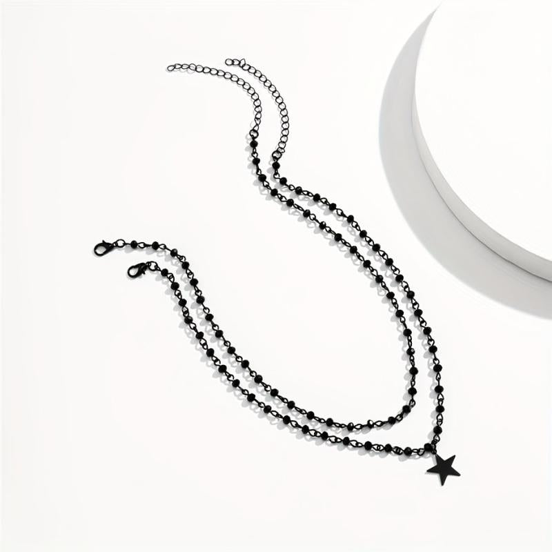 Gothic Cross Jesus Star Choker Necklace