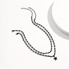 Gothic Cross Jesus Star Choker Necklace
