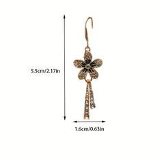 Rhinestone Tassel Earrings Wedding Party Accessories