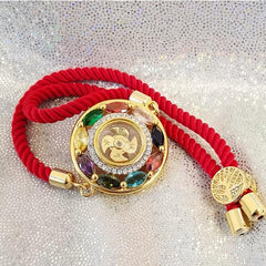 Adjustable Lucky Wheel Amulet Enhance Good Fortune Bracelet