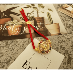 Adjustable Lucky Wheel Amulet Enhance Good Fortune Bracelet