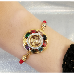 Adjustable Lucky Wheel Amulet Enhance Good Fortune Bracelet
