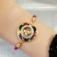 Adjustable Lucky Wheel Amulet Enhance Good Fortune Bracelet