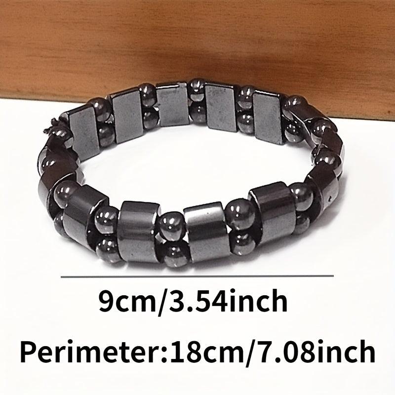 Classic Hematite Magnetic Bracelets for Men and Women