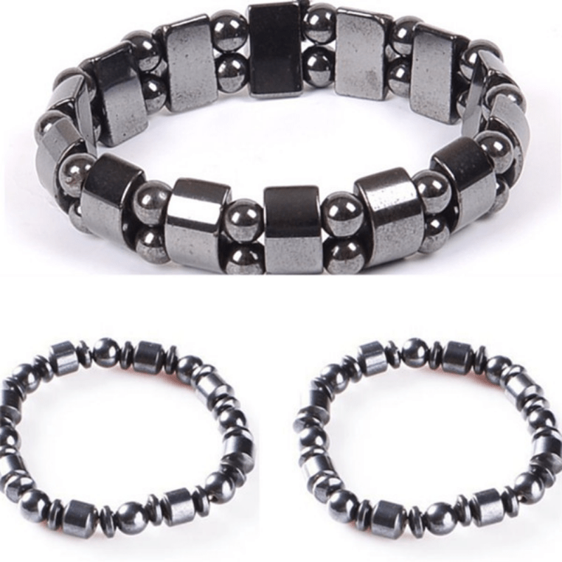 Classic Hematite Magnetic Bracelets for Men and Women