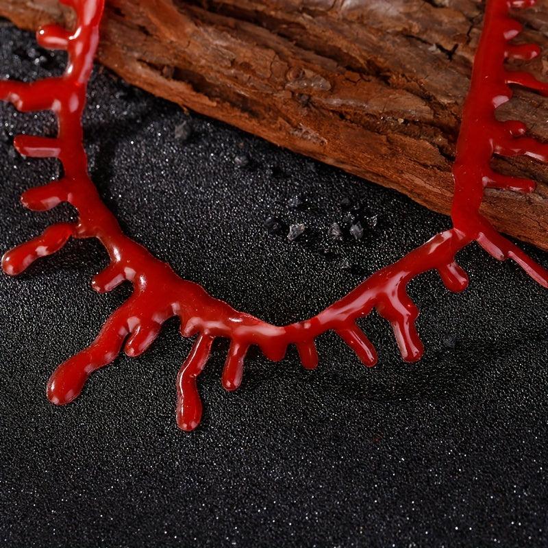 Halloween Blood Necklace Masquerade Creative Red